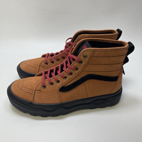 Vans Unisex Sk8-Hi Sentry Hiker Brown Black Suede Trainers Shoes Mid-Top Men 8.5 - Picture 4 of 15